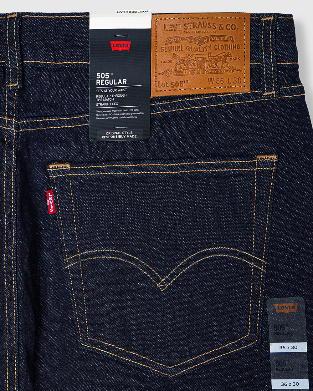 505™ Regular Fit Authentic Soft Men's Jeans - Image 12
