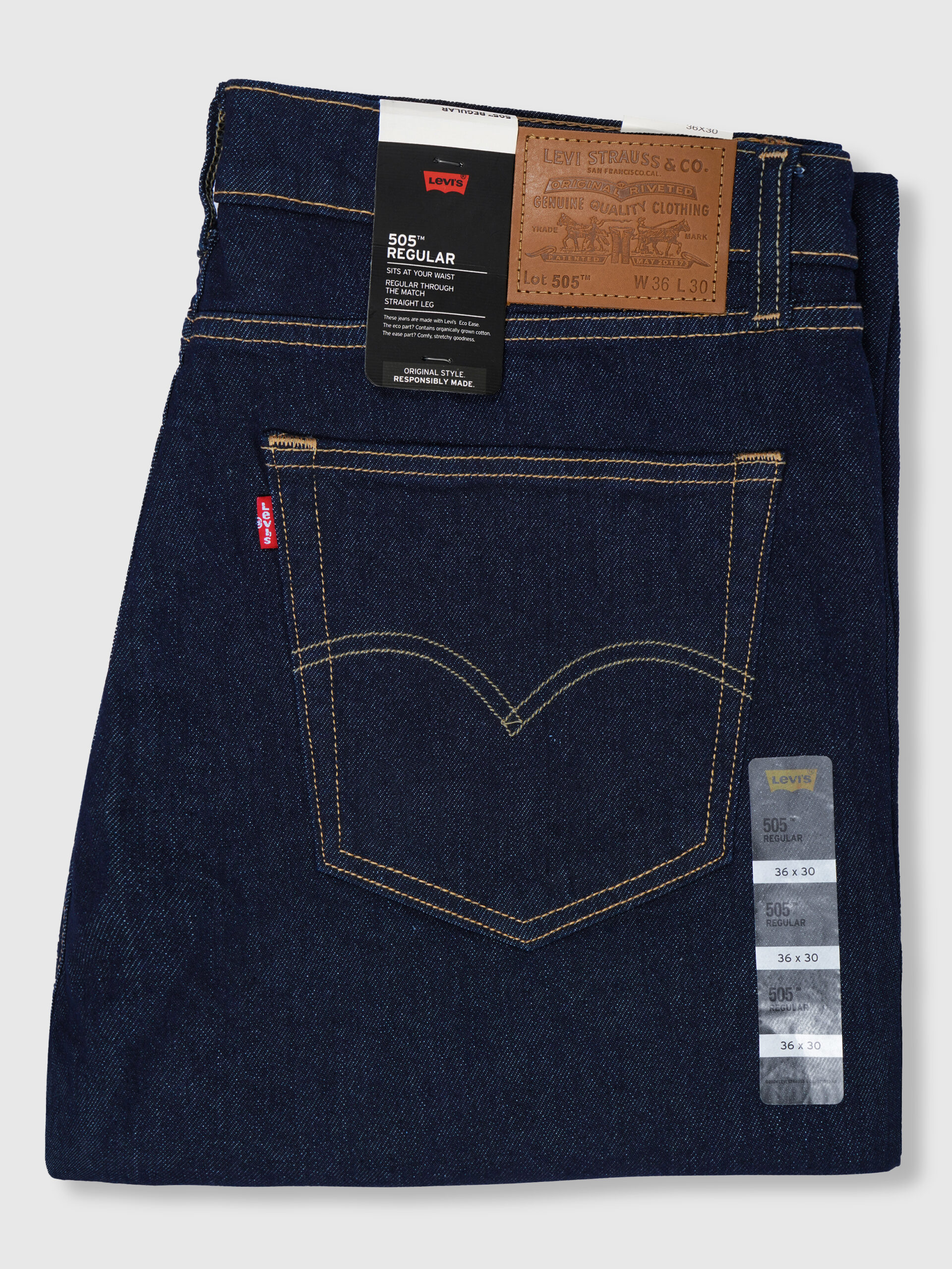 505™ Regular Fit Authentic Soft Men's Jeans - Image 5