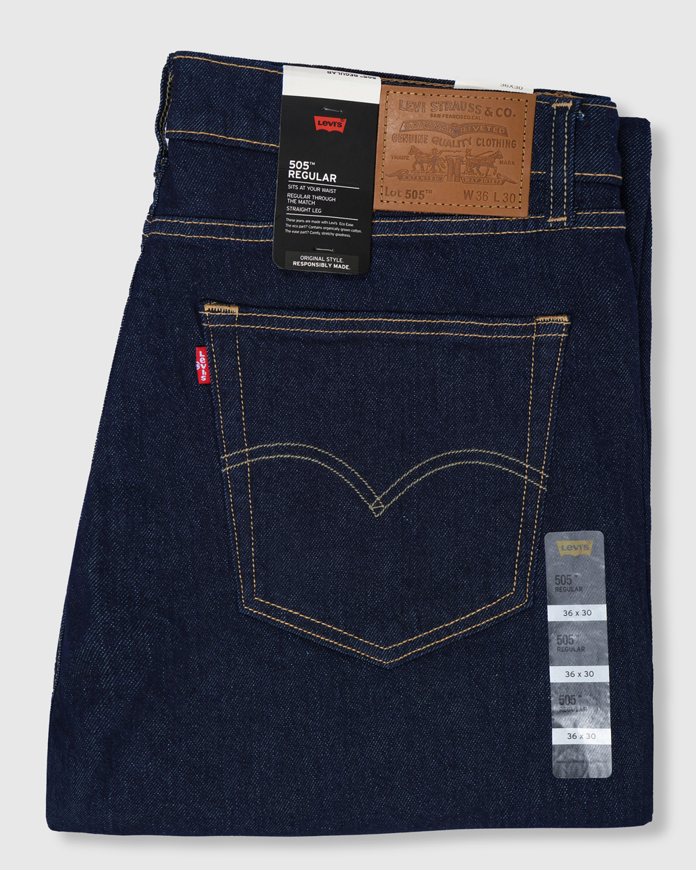 505™ Regular Fit Authentic Soft Men's Jeans - Image 9